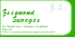 zsigmond suveges business card